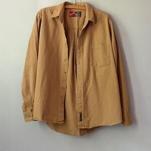 Vintage tobacco brown button down shirt